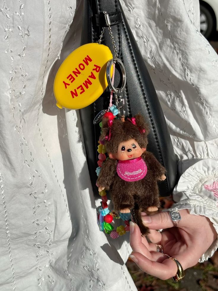 Classic Monchhichi Keychain