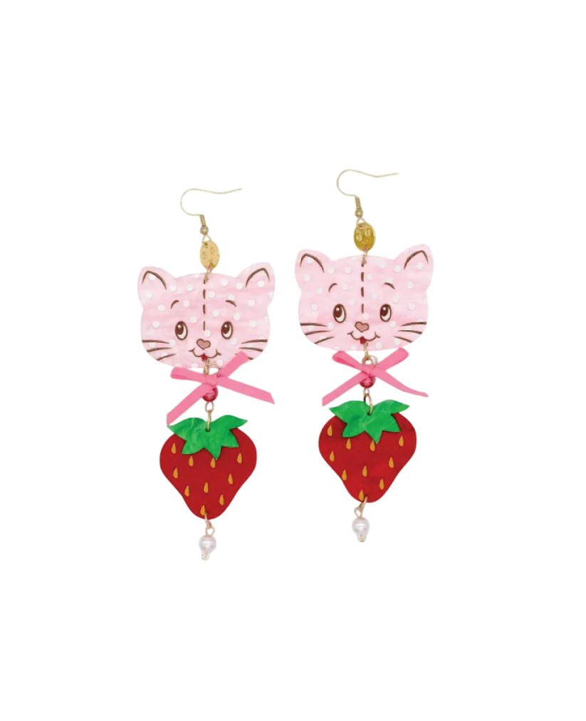 Strawberry Shortcake™ Custard Berry Acrylic Earrings