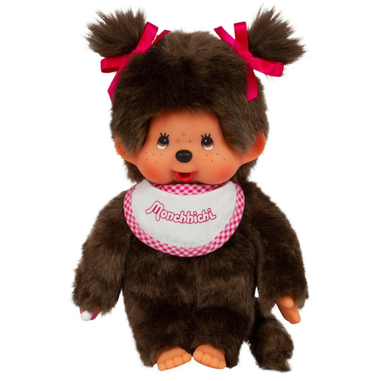 Monchhichi - Standard Girl W/ Pink Bib