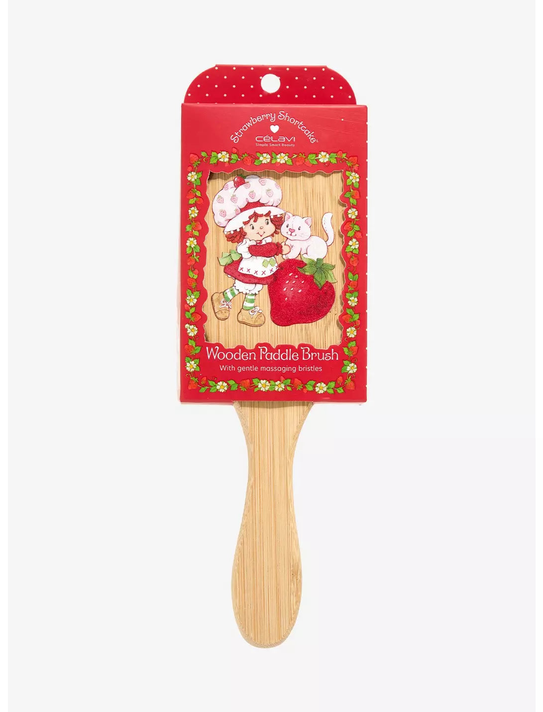 Célavi Strawberry Shortcake Wooden Paddle Brush