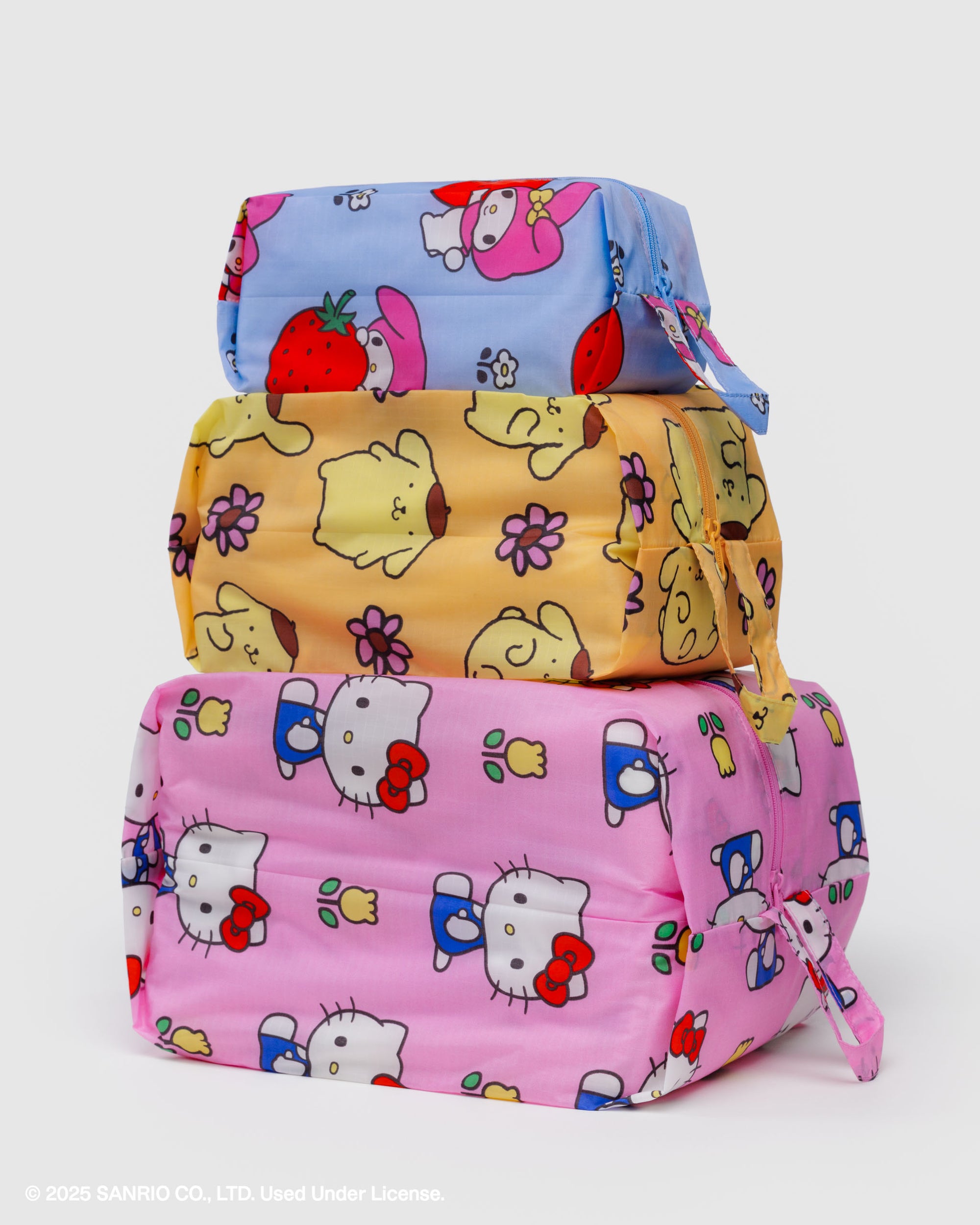 BAGGU 3D Zip Set - Hello Kitty And Friends Florals