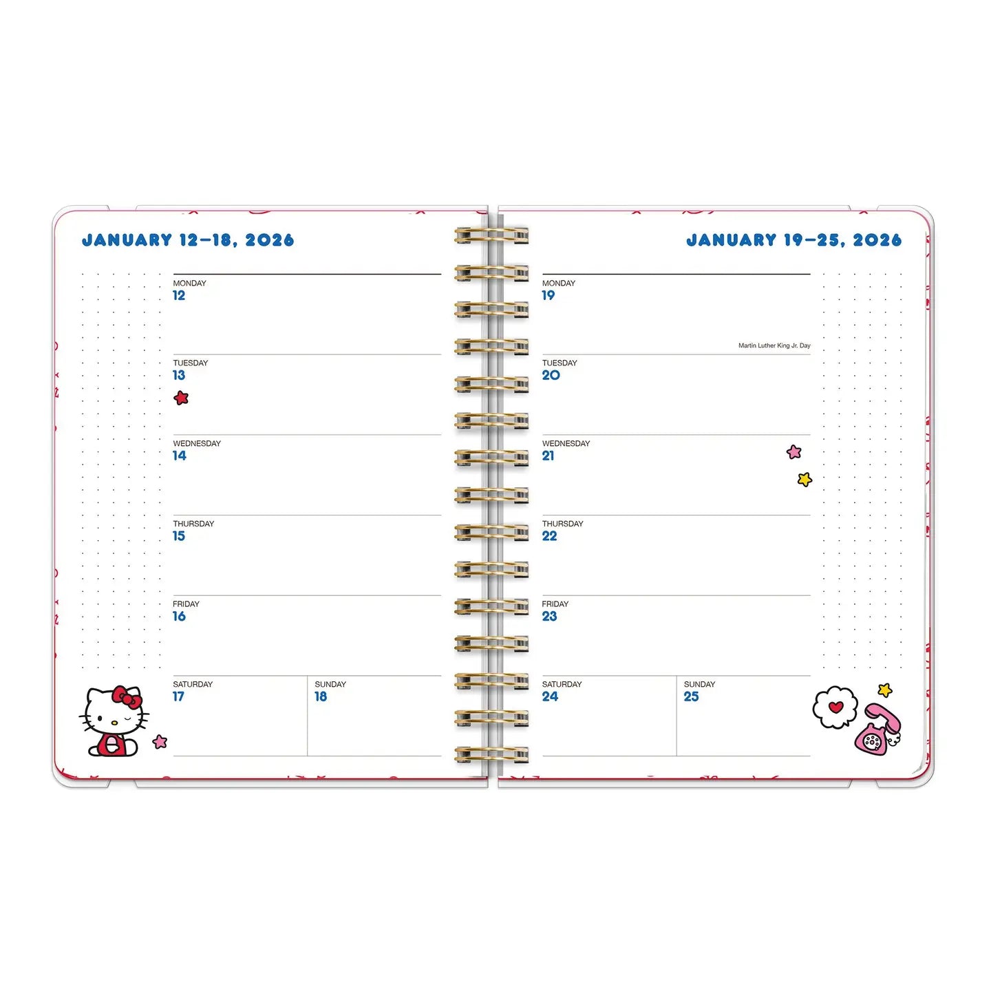 2026 Hello Kitty Playful Pink Planner
