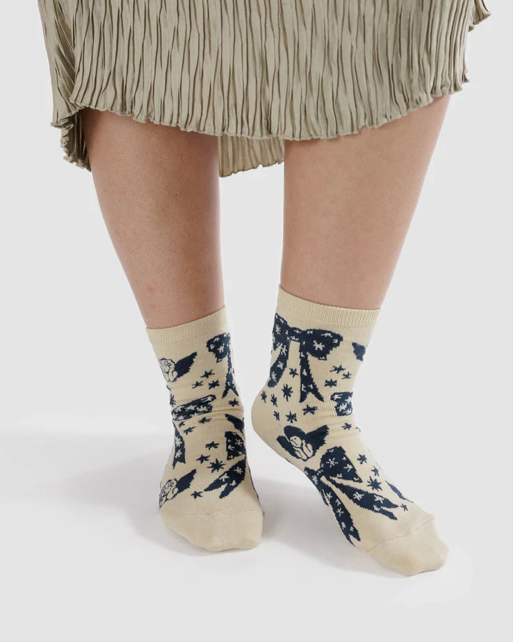 BAGGU Crew Sock Cherub