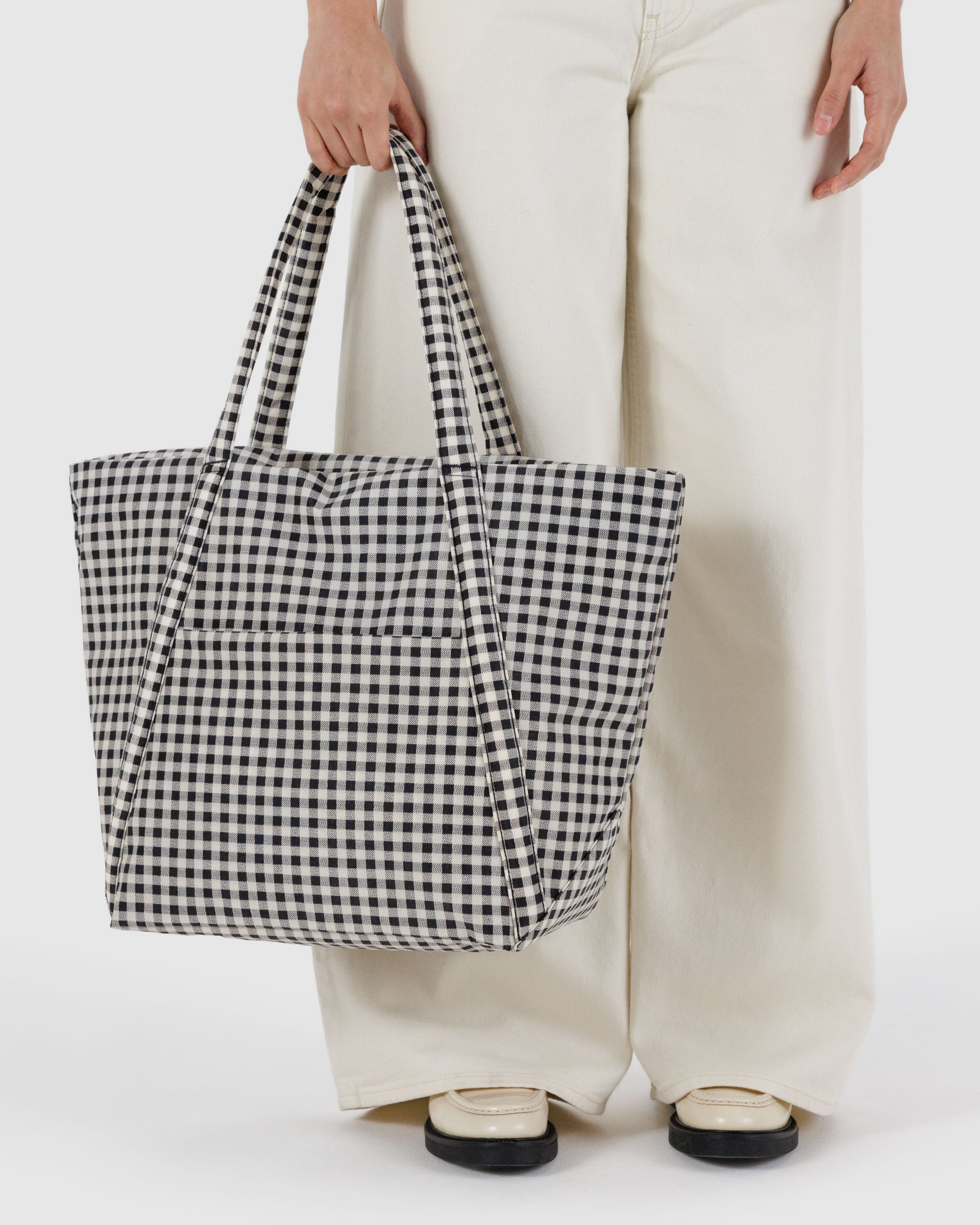BAGGU Cloud Bag - Black & White Gingham