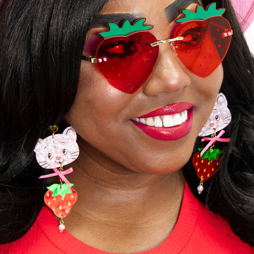 Strawberry Shortcake™ Custard Berry Acrylic Earrings