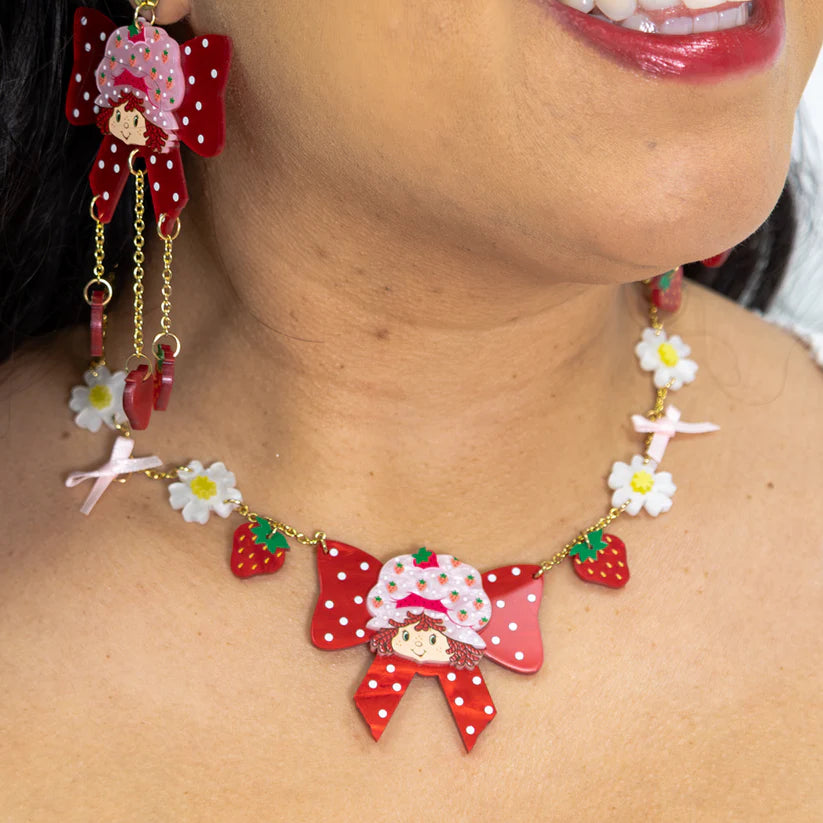 Strawberry Shortcake™ Berry Bow Acrylic Necklace