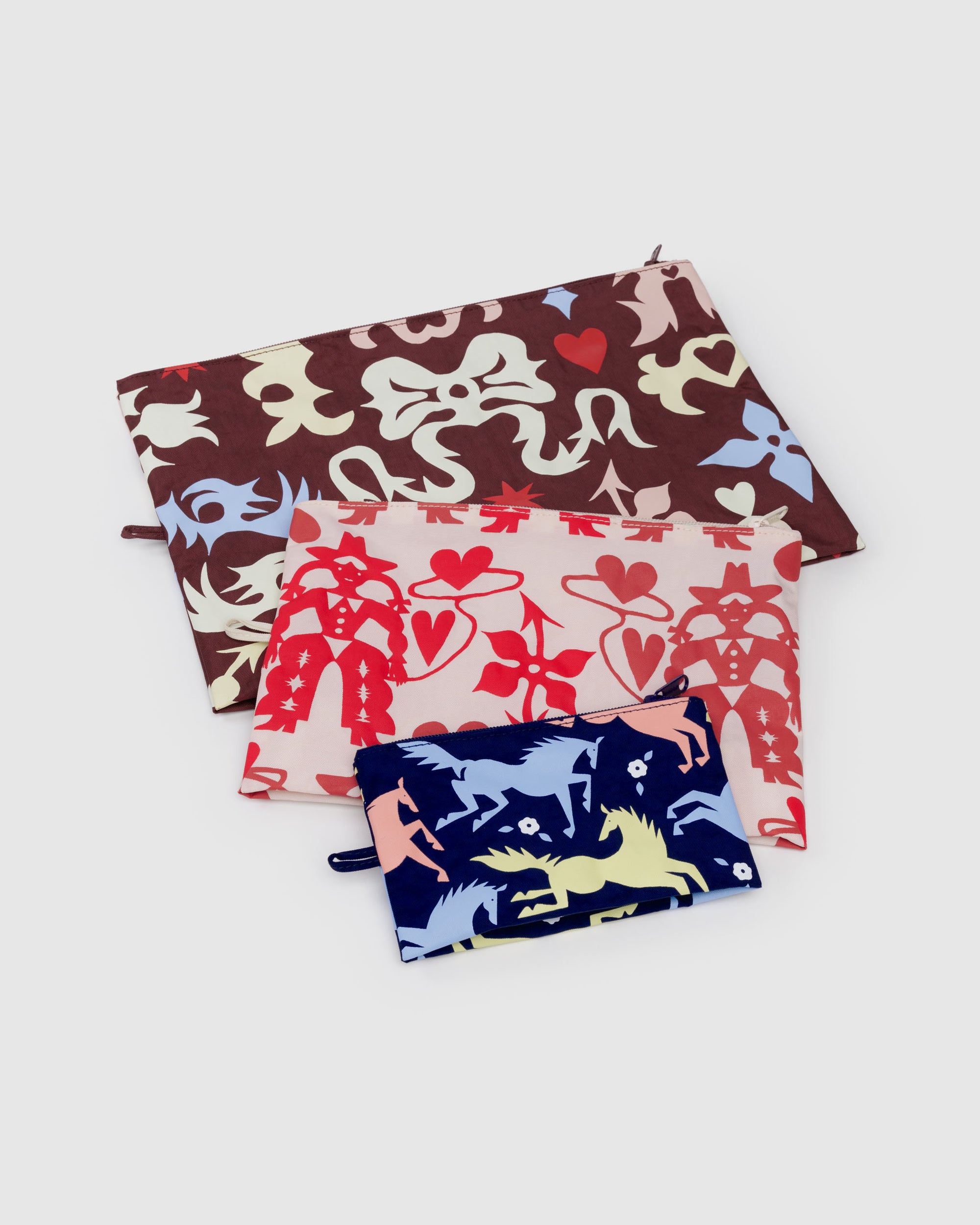 BAGGU Go Pouch Set - Western Cut-Outs