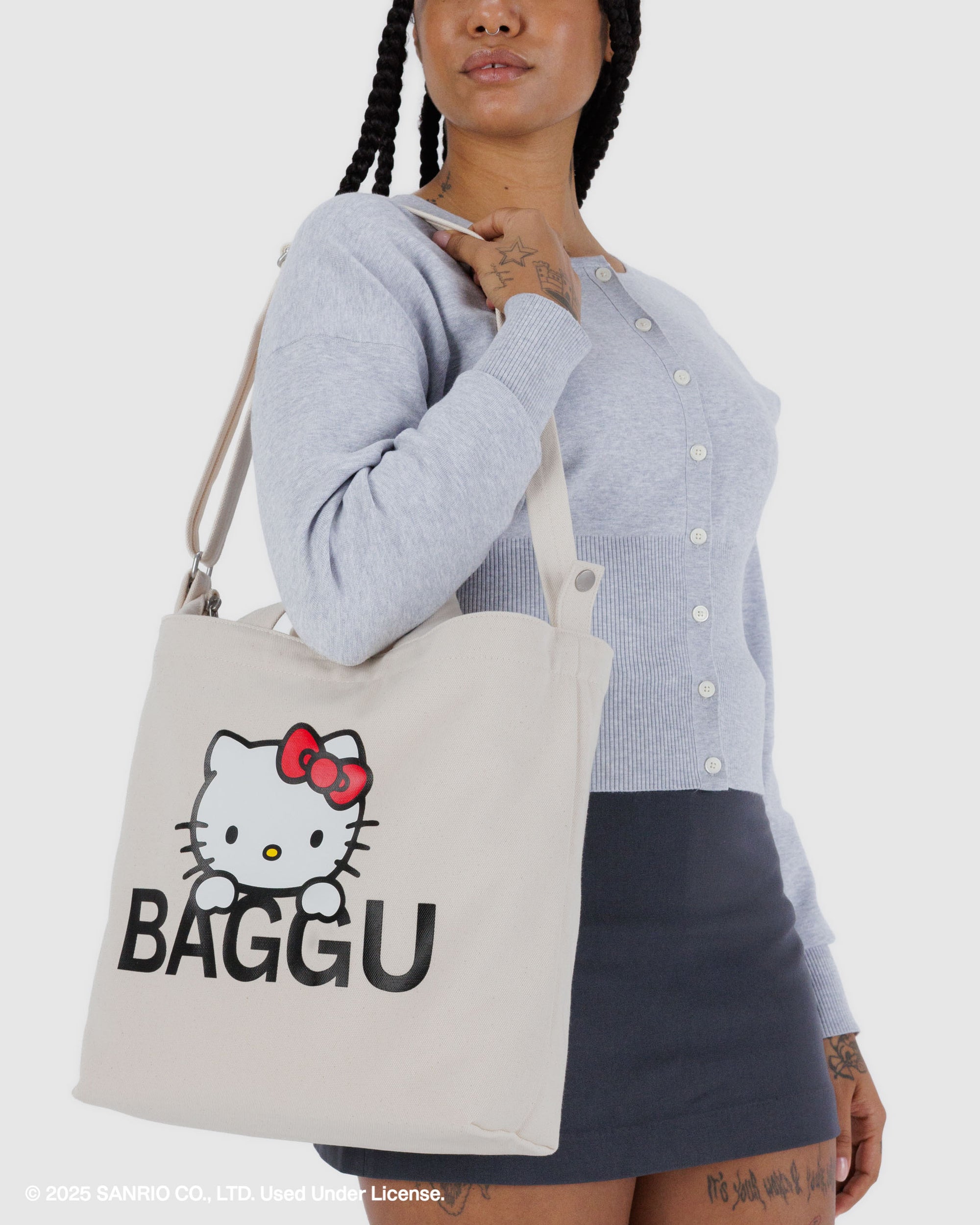 BAGGU Horizontal Zip Duck Bag - Hello Kitty