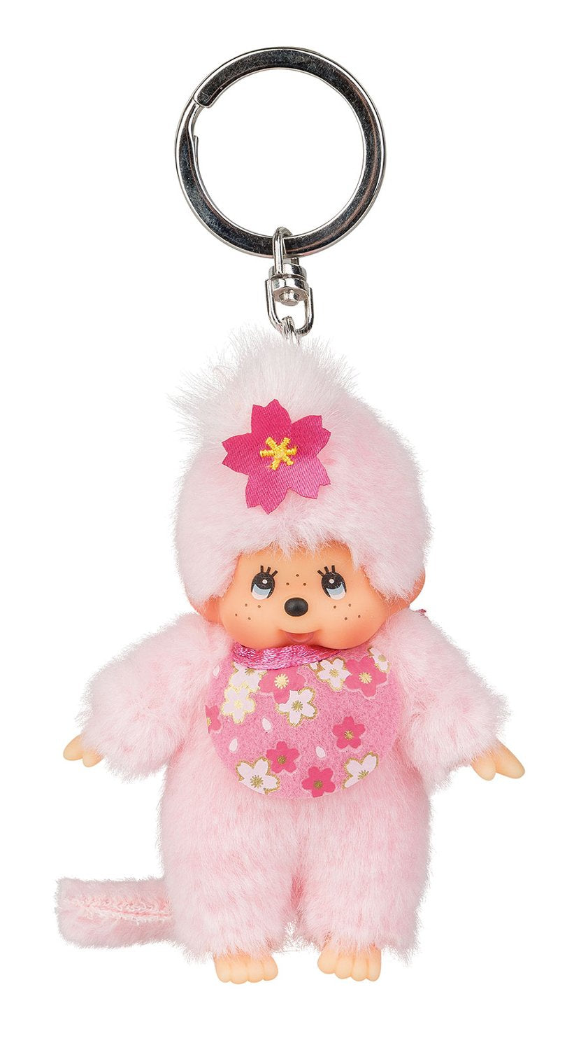 Monchhichi Cherry Blossom Keychain