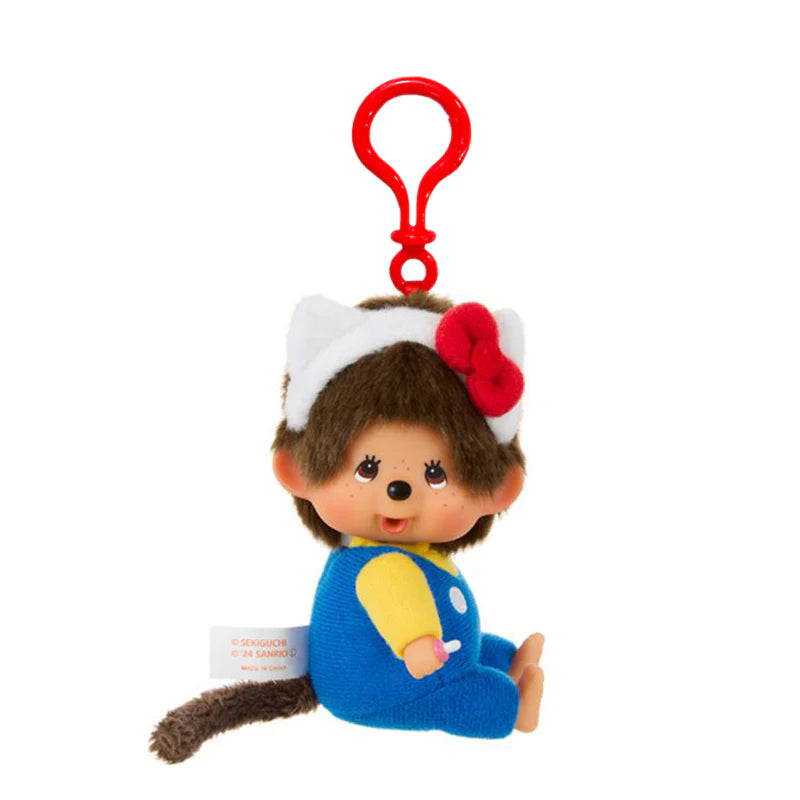 Monchhichi x Hello Kitty Big Head Keychain