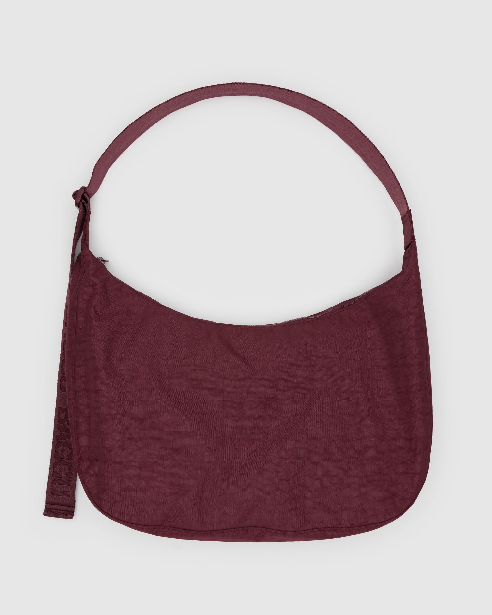 BAGGU Large Nylon Crescent Bag - Mahogany