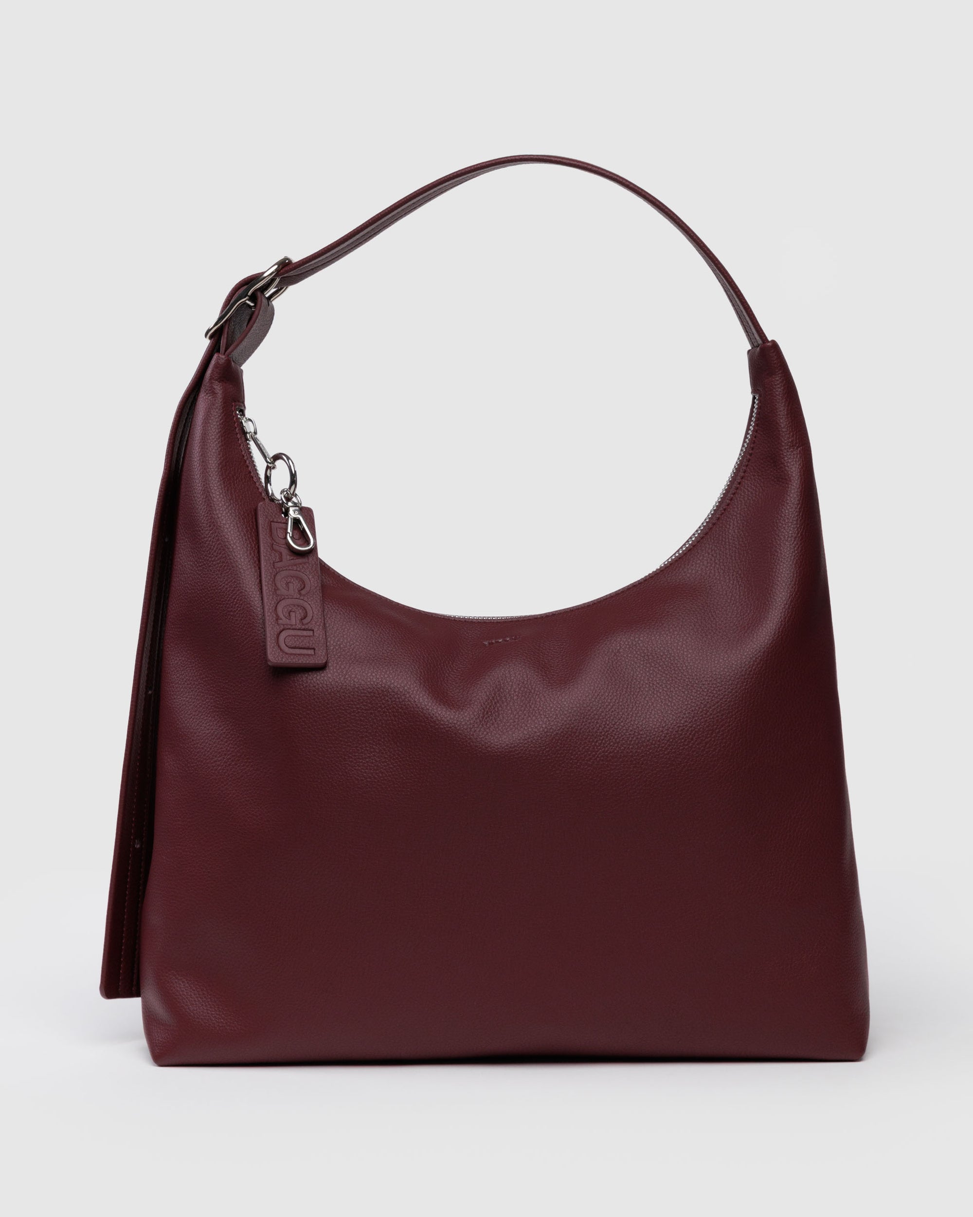 BAGGU Recycled Leather Shoulder Bag - Mahogany