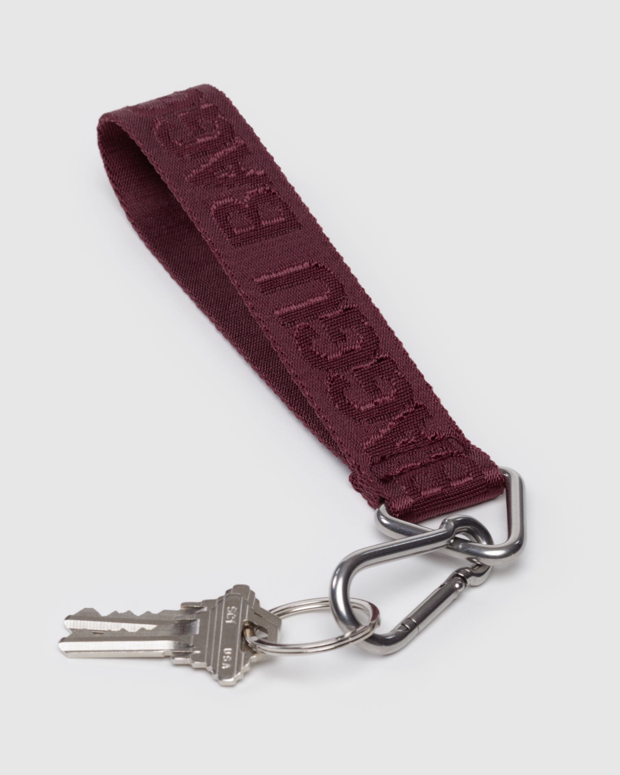 BAGGU Logo Keychain - Mahogany