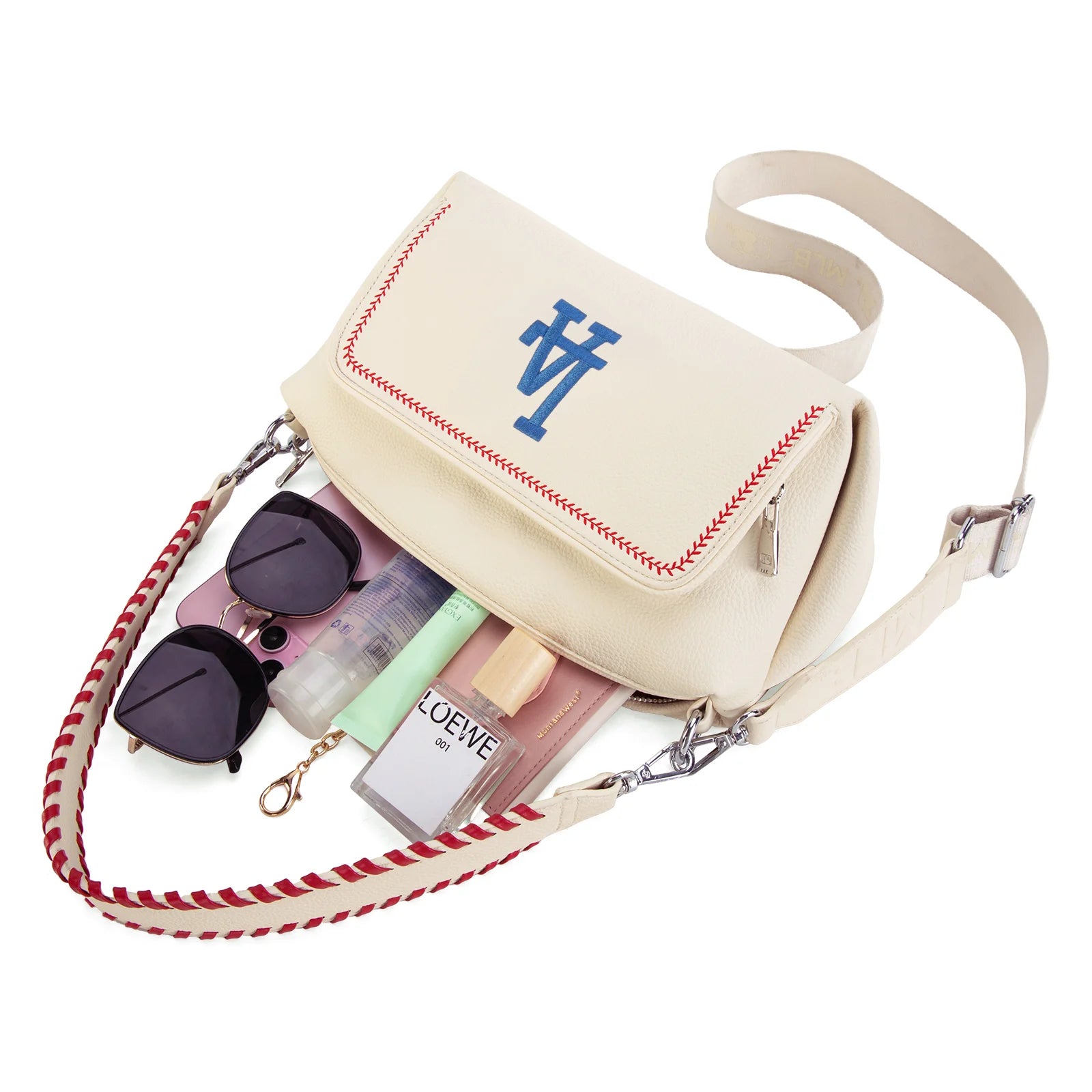 Los Angeles Dodgers Shoulder Bag White