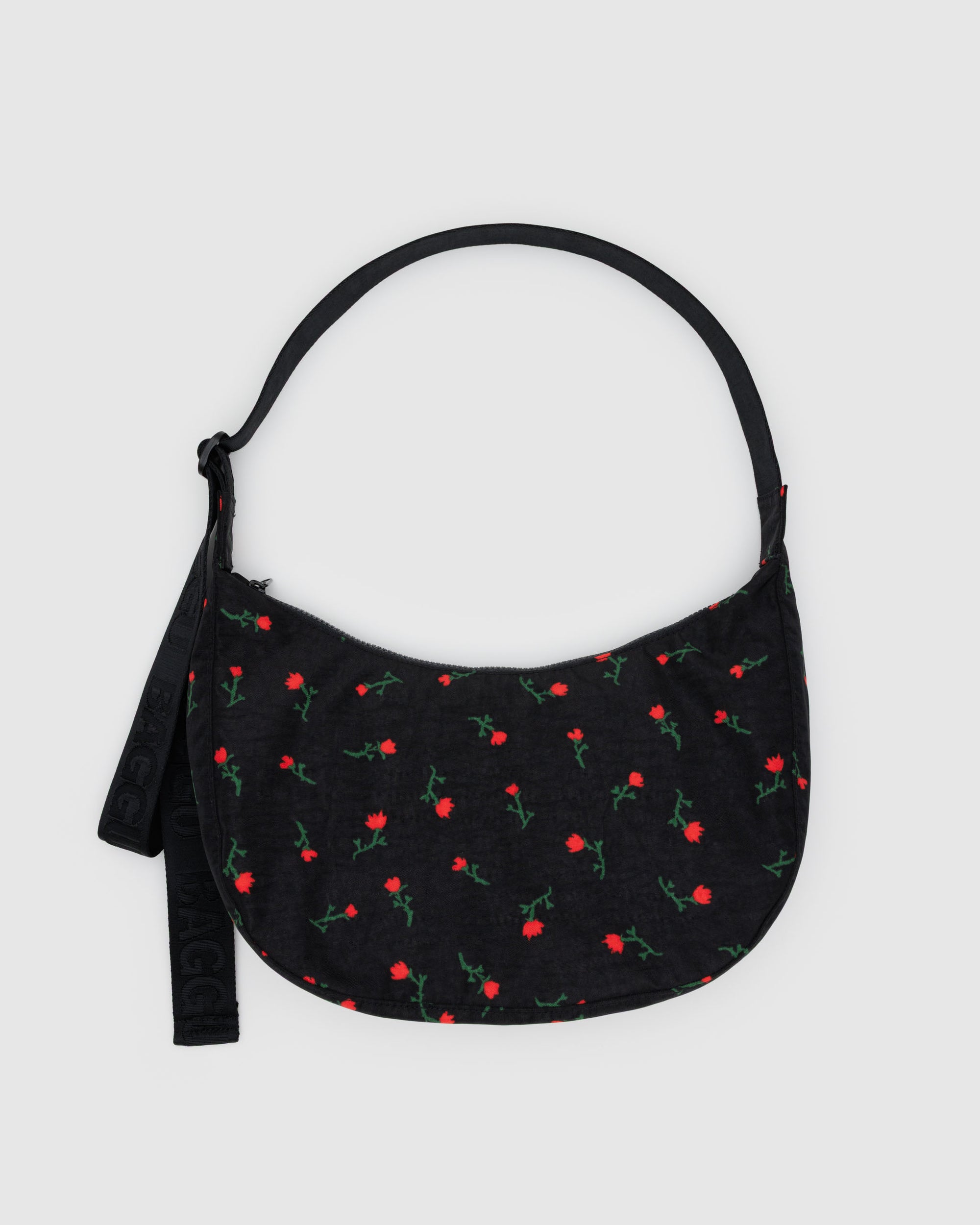 BAGGU Medium Nylon Crescent Bag - Painted Wildflower