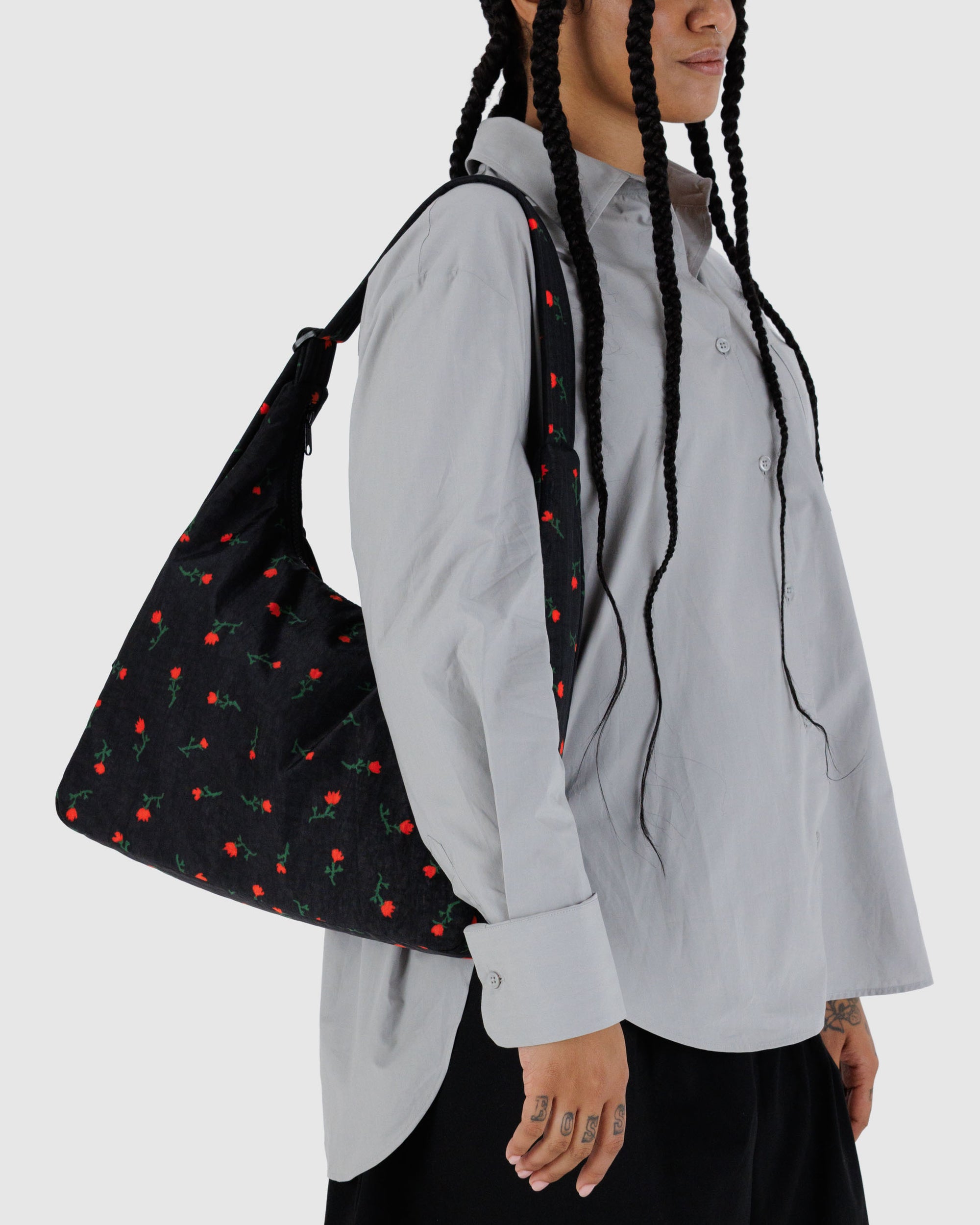 BAGGU Nylon Shoulder Bag - Painted Wildflower