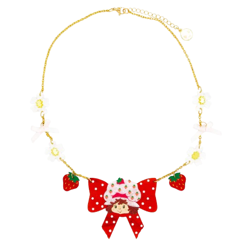 Strawberry Shortcake™ Berry Bow Acrylic Necklace