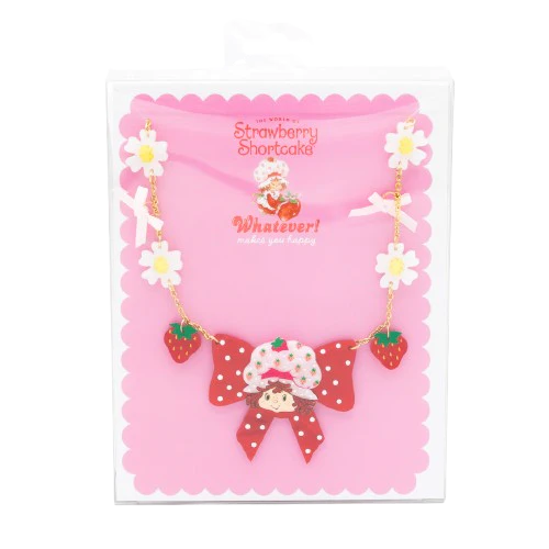 Strawberry Shortcake™ Berry Bow Acrylic Necklace