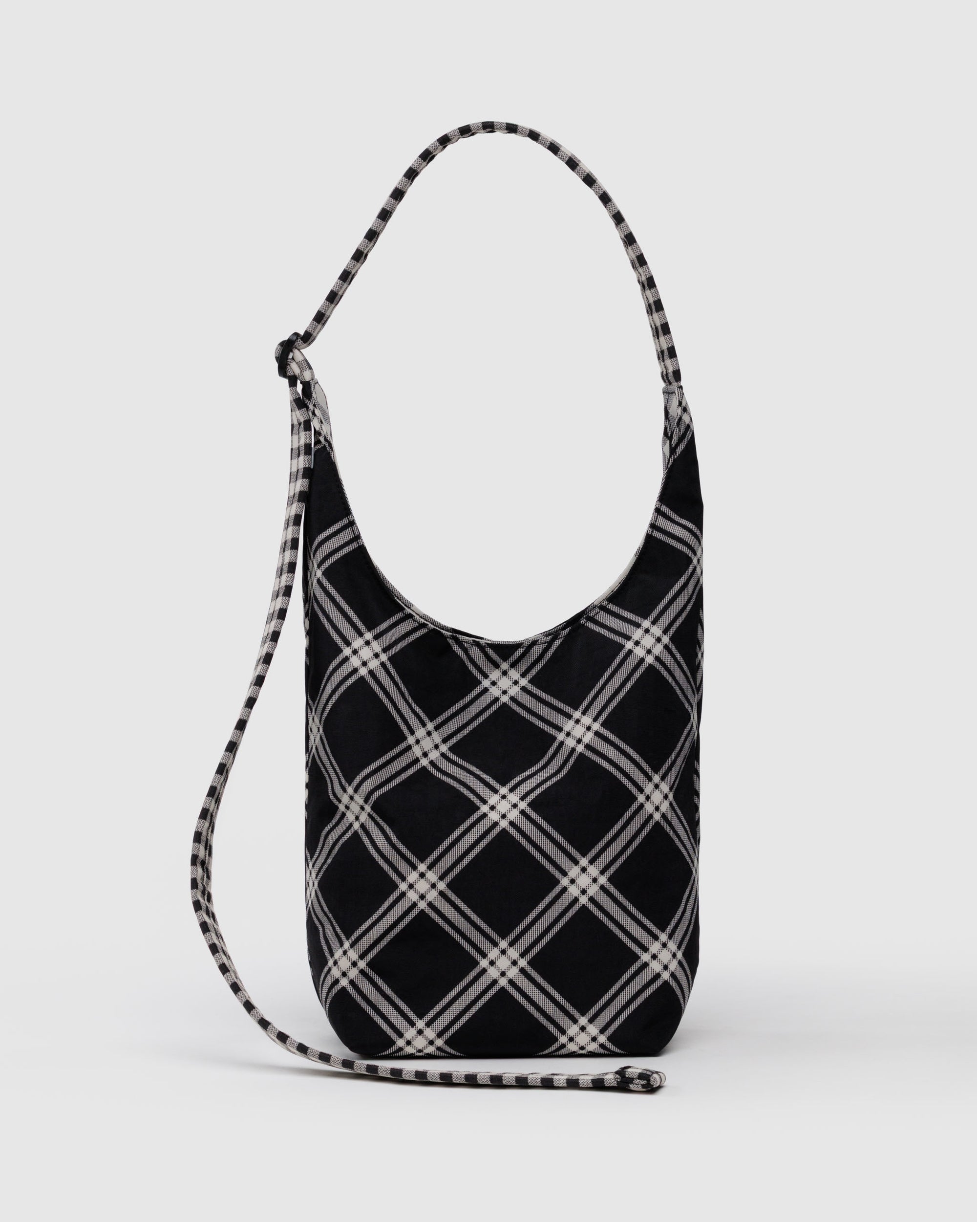 BAGGU Small Nylon Sling - Mixed Plaid