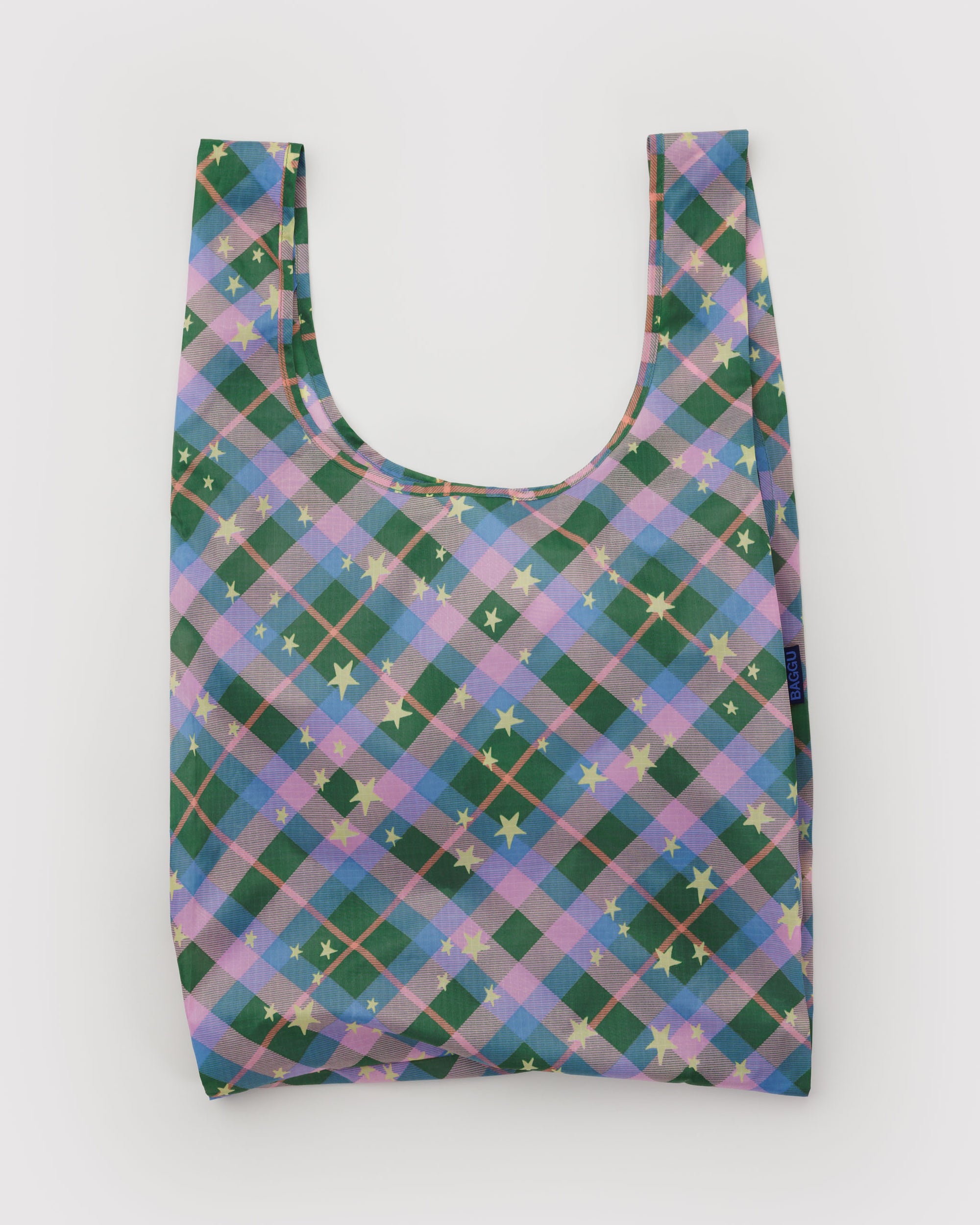BAGGU Standard - Green Star Plaid