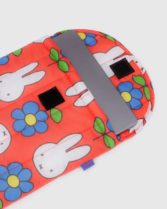 BAGGU Puffy Laptop Sleeve 13"/14"- Flower Miffy