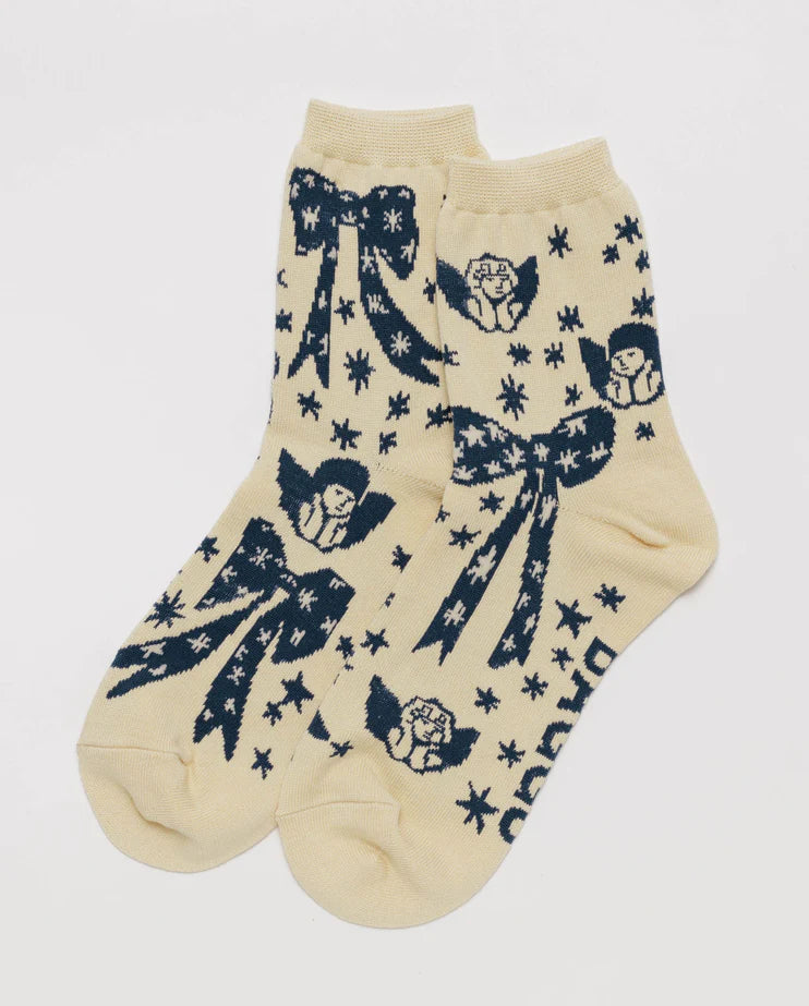 BAGGU Crew Sock Cherub