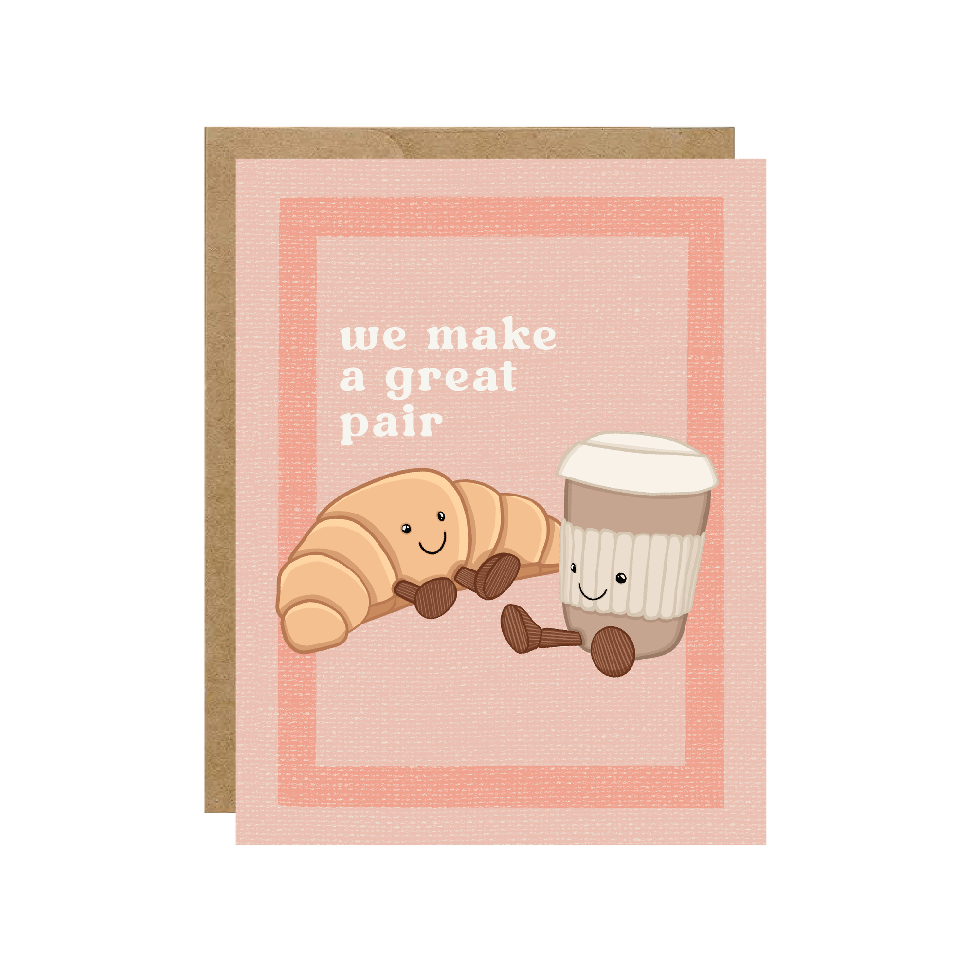 Great Pair Croissant + Latte Jellycat Card