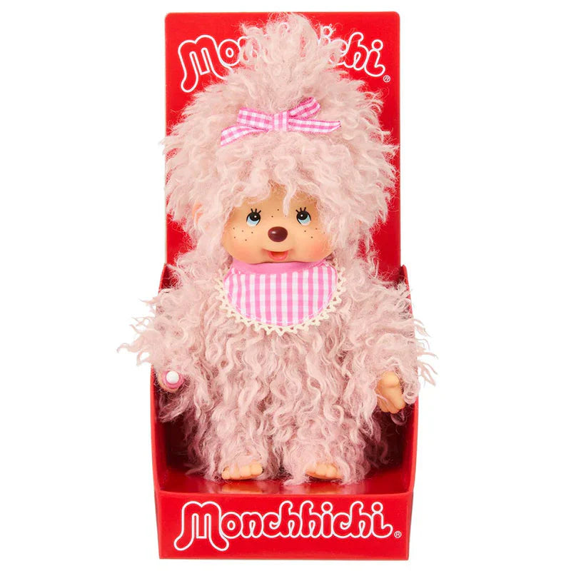 Monchhichi Fluffy Pink Beige Girl
