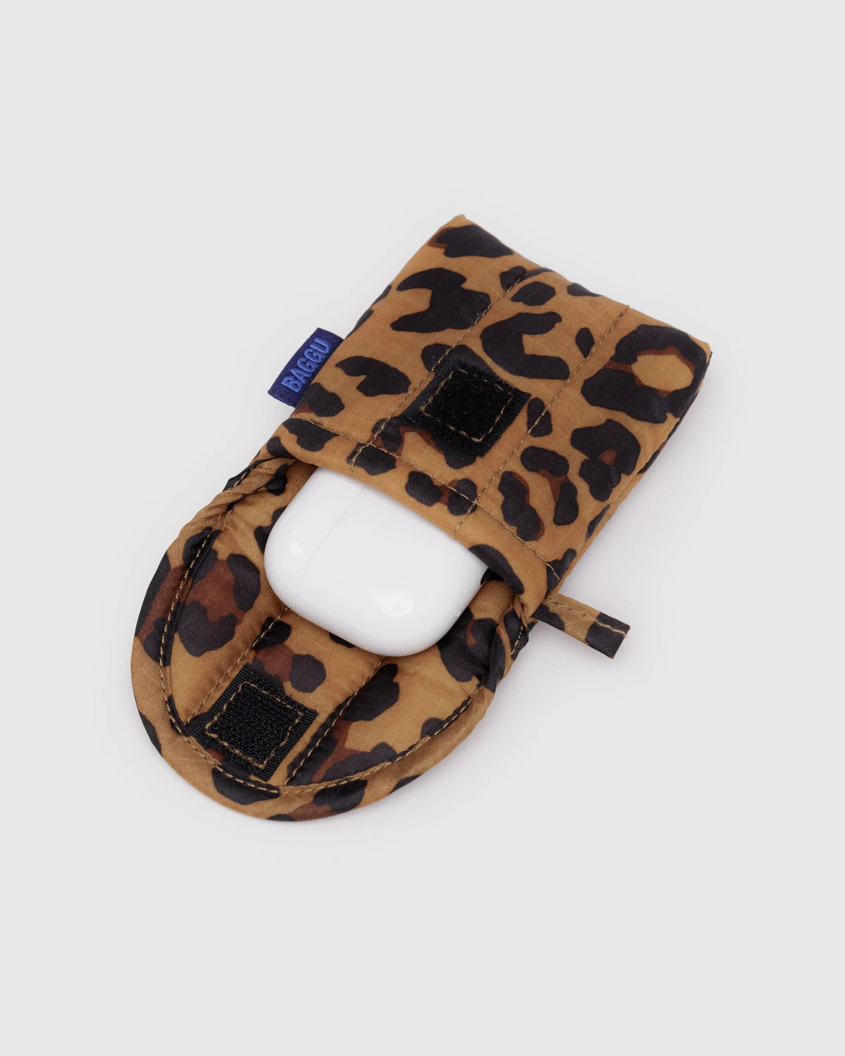 BAGGU Puffy Earbuds Case- Leopard