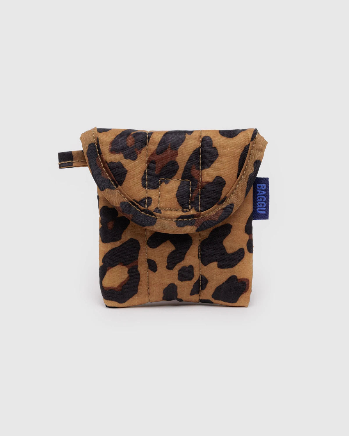 BAGGU Puffy Earbuds Case- Leopard