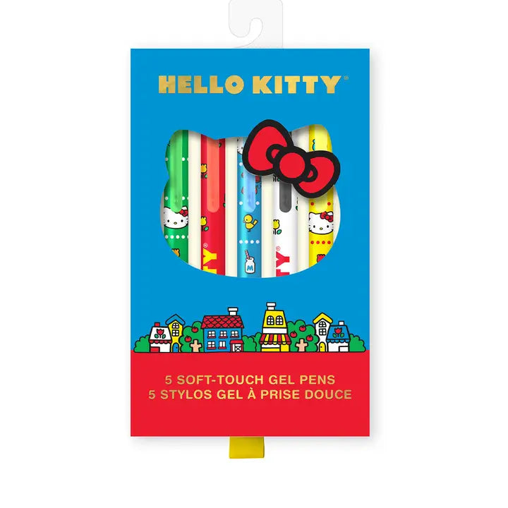 Retro Hello Kitty Soft-Touch Gel Pen Set