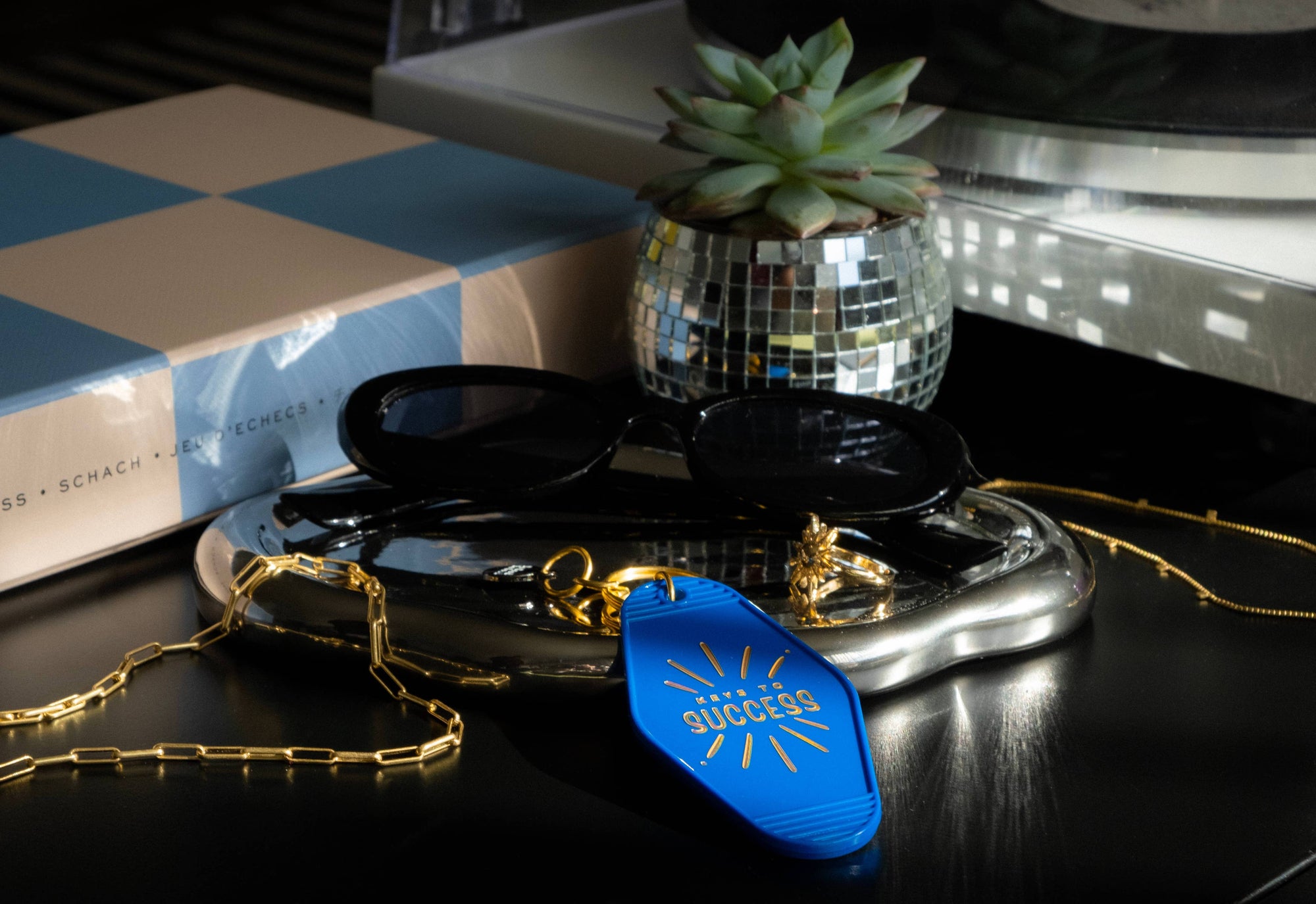 Acrylic Motel Keychain Keys to Success