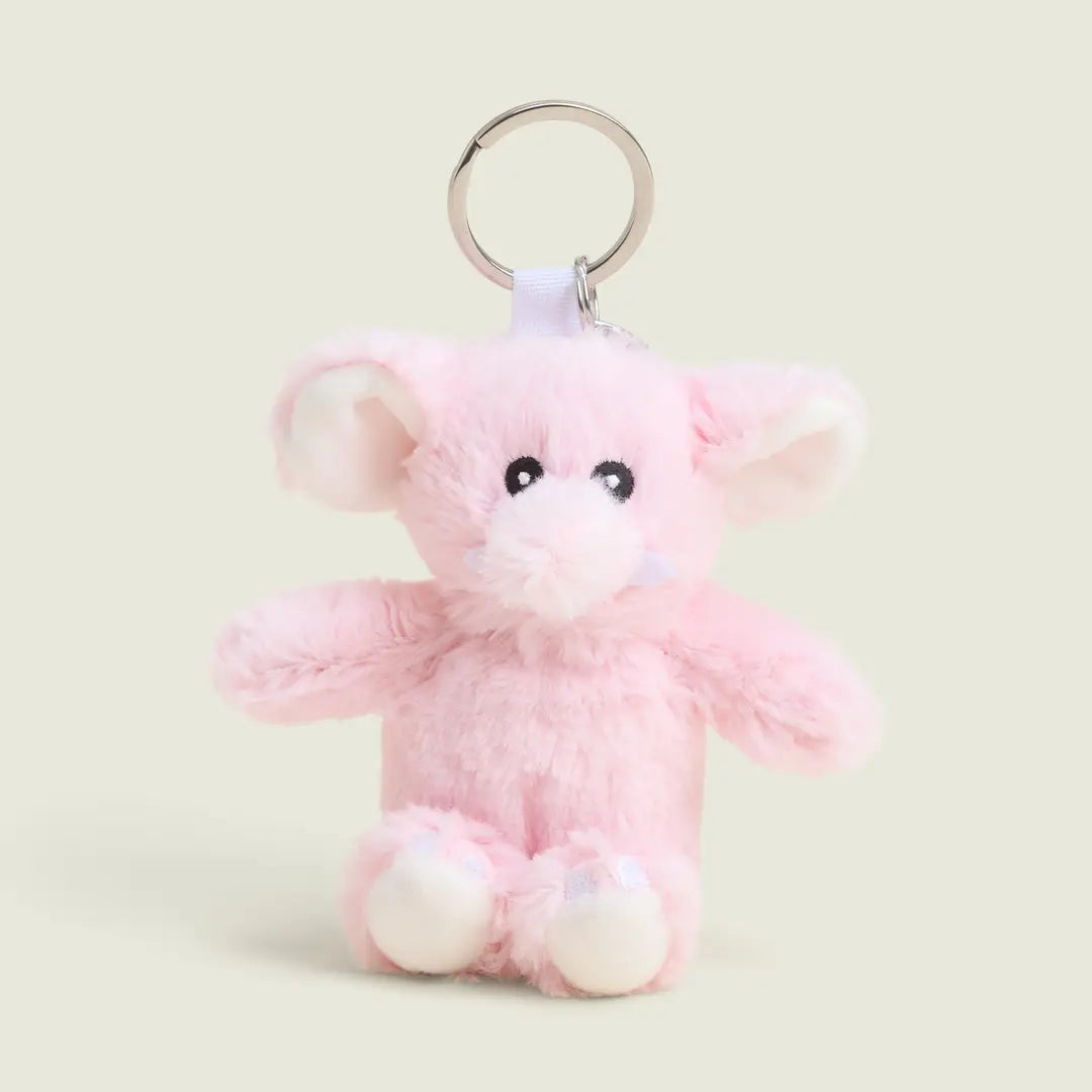 Warmies Pink Elephant Keyring