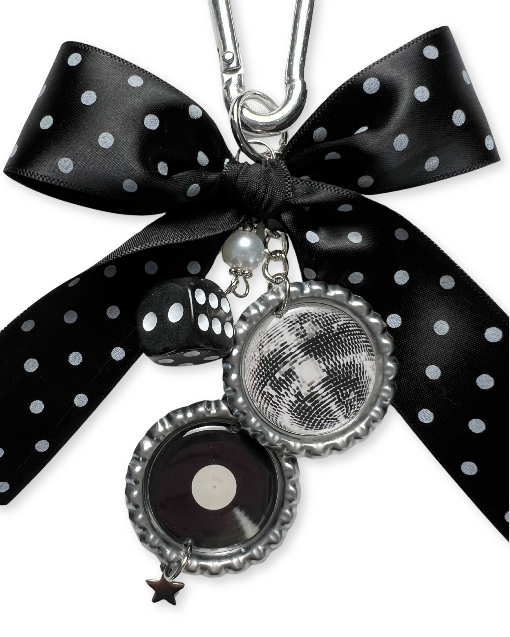 Dottie Bag Charm: Silver