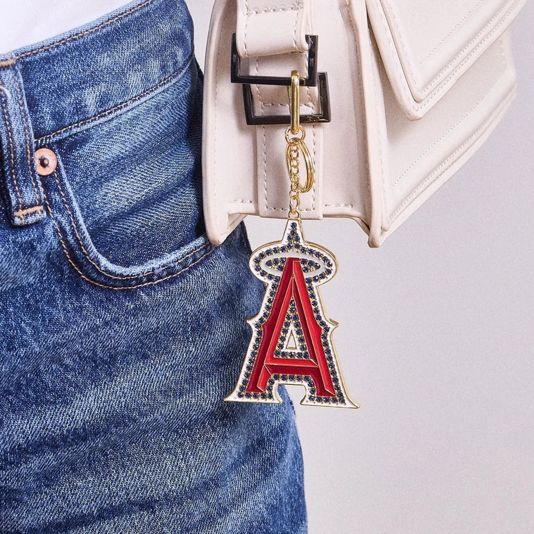 BaubleBar Angels Logo Keychain