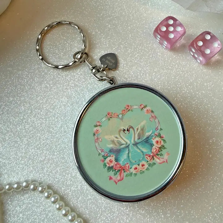 Swan Ash Tray Keychain