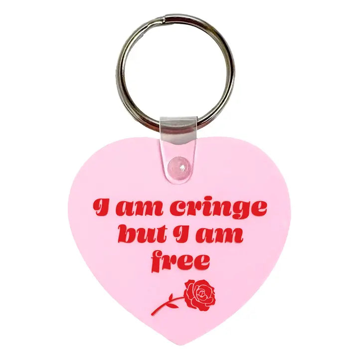 I am Cringe but I am Free Keychain