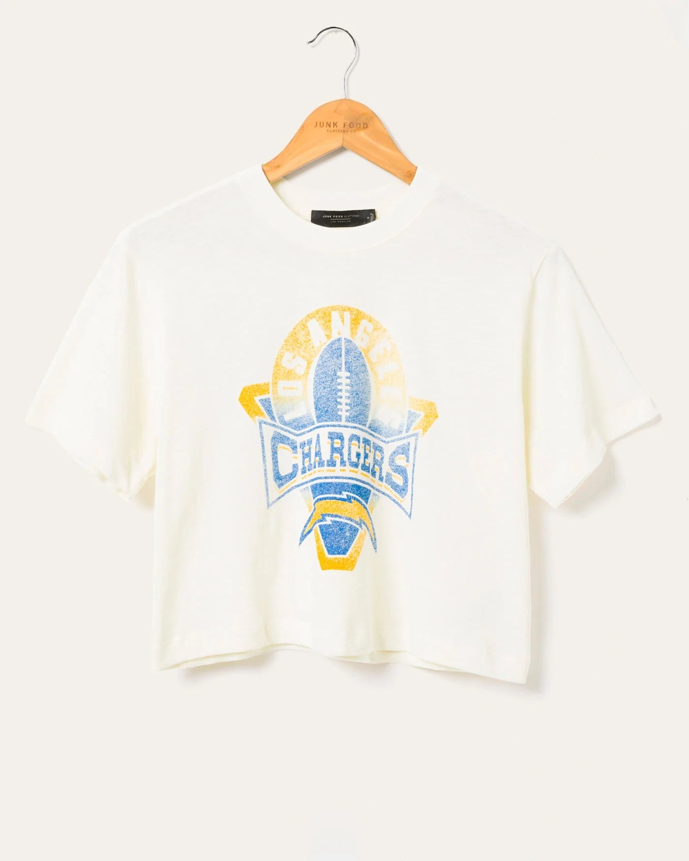 LA Chargers Mock Neck Crop Tee