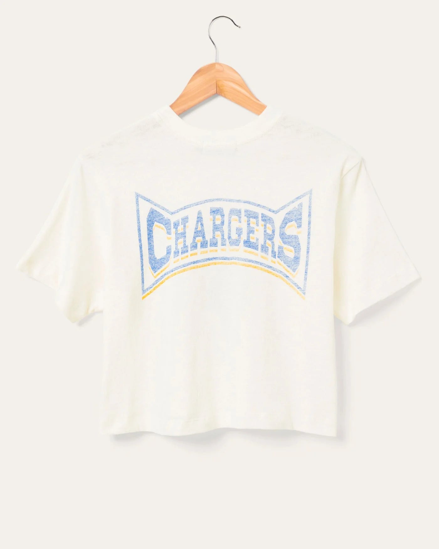 LA Chargers Mock Neck Crop Tee