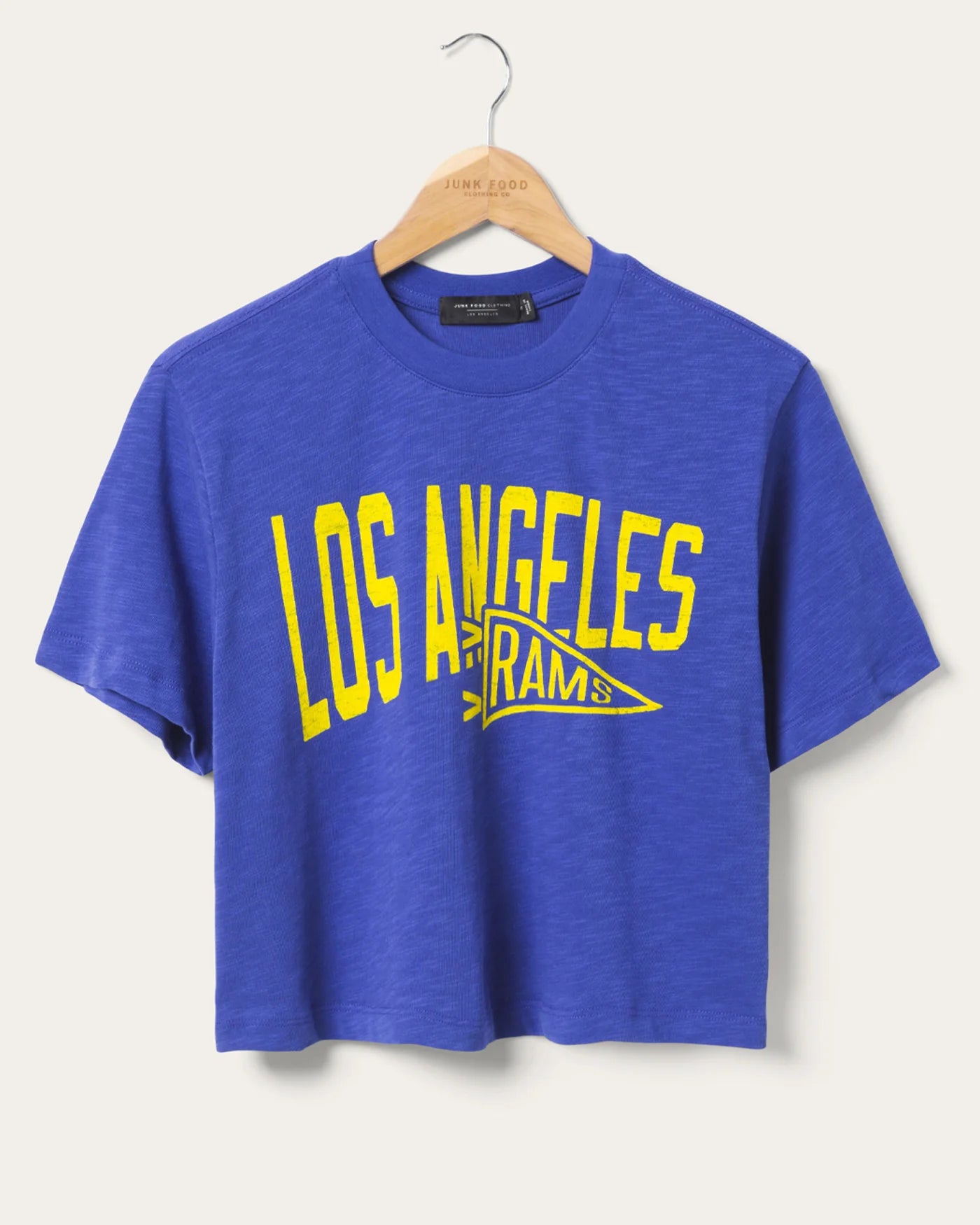 LA Rams Dual Threat Mock Neck Crop Tee