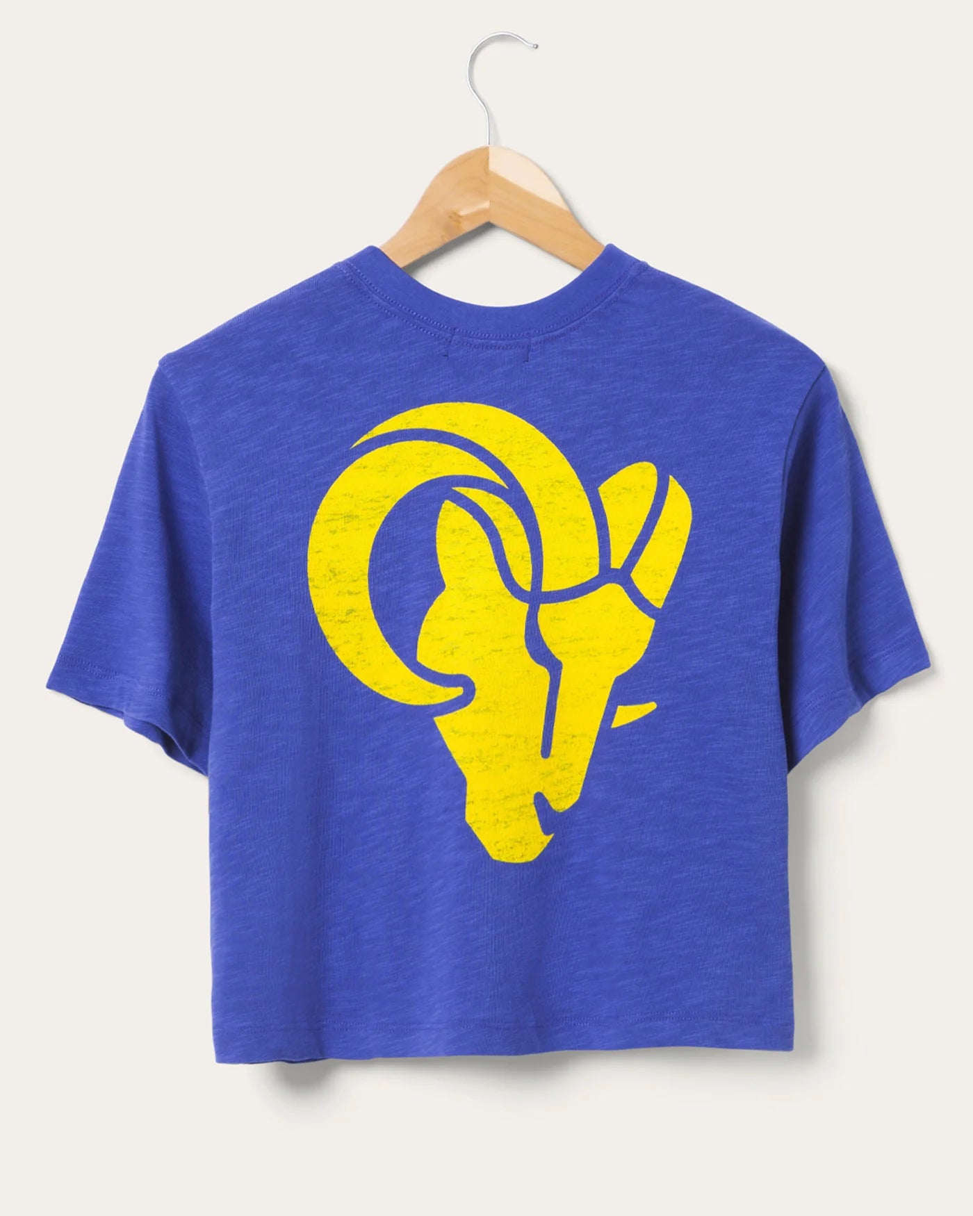 LA Rams Dual Threat Mock Neck Crop Tee