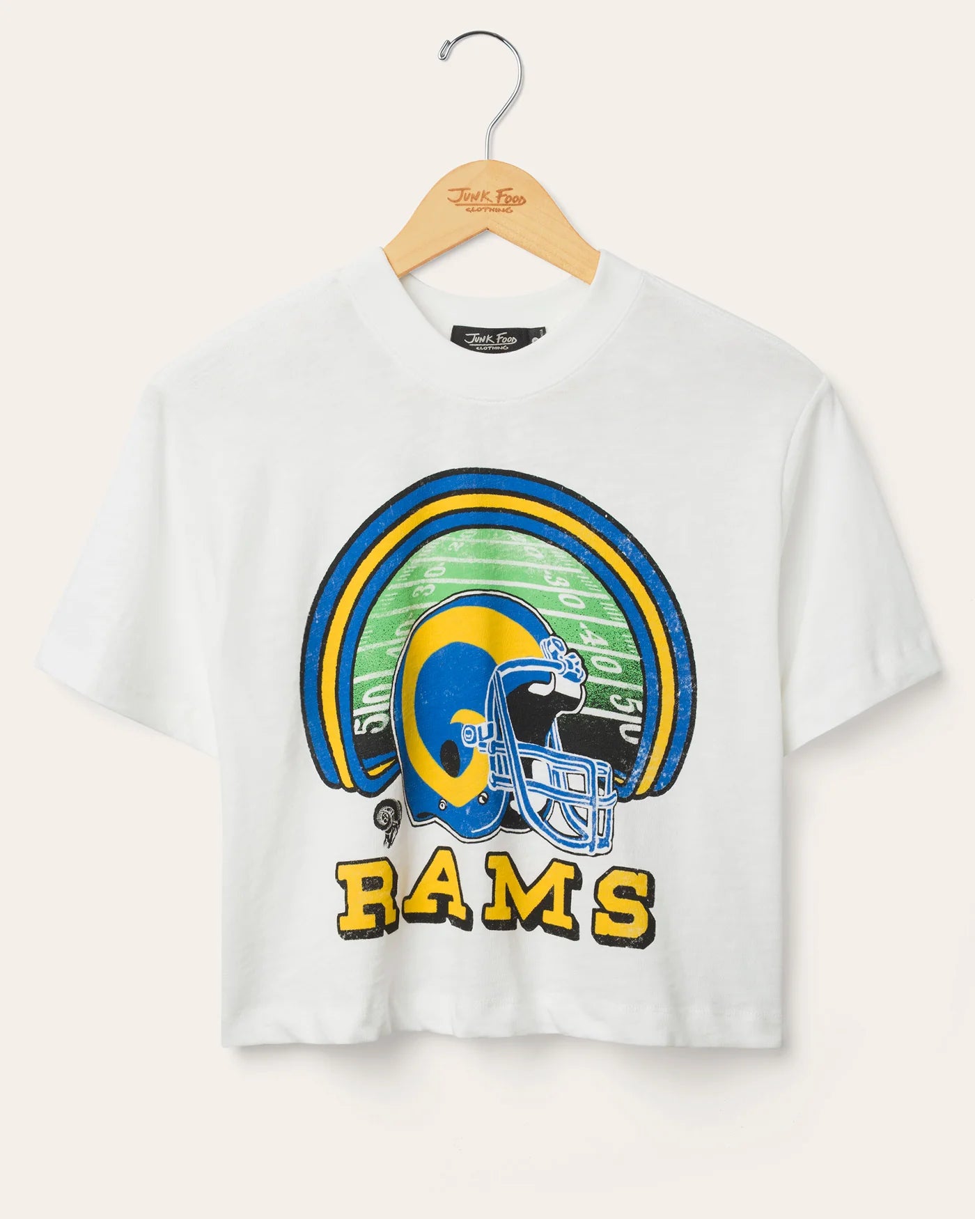 LA Rams Game Time Mock Neck Crop Tee