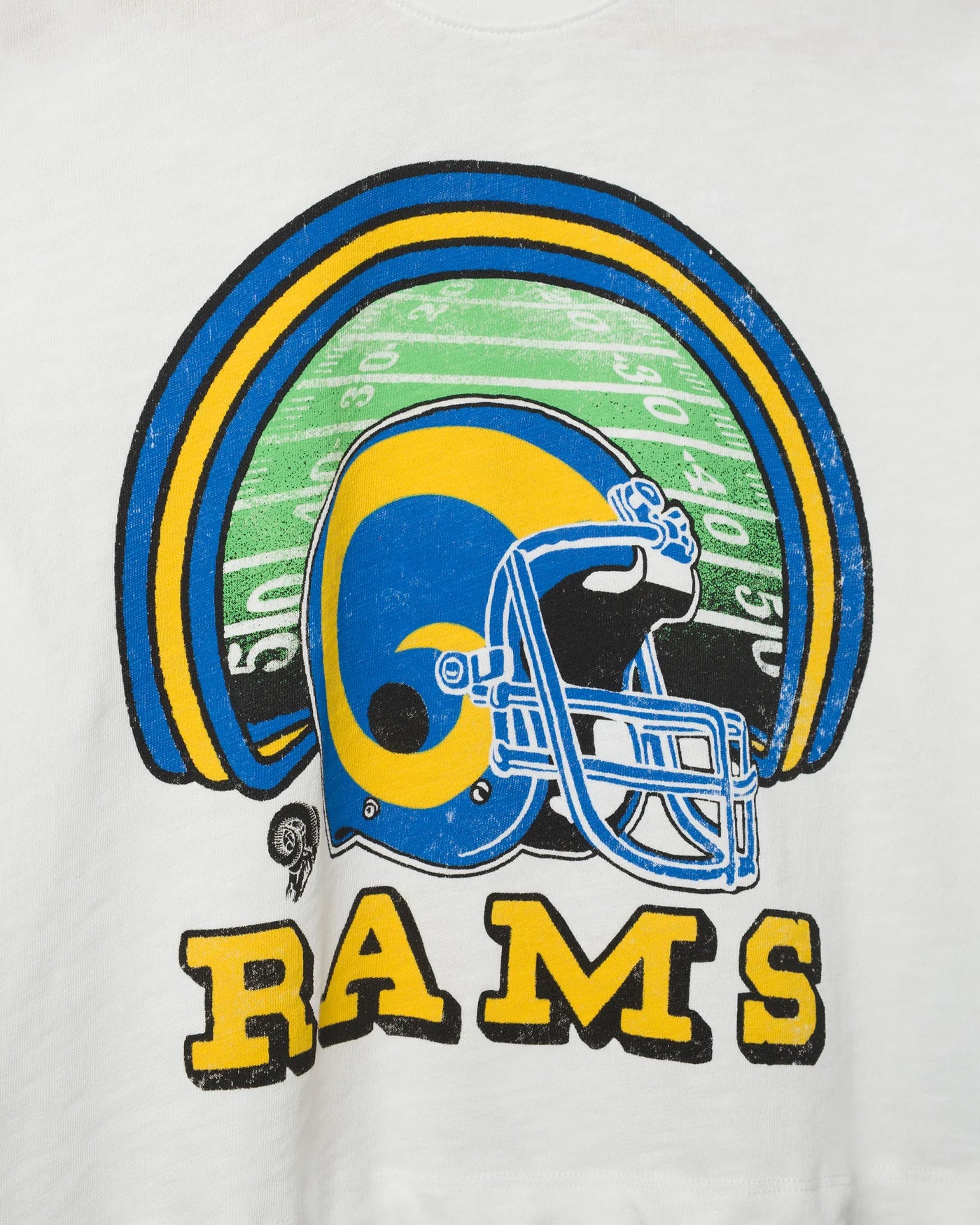 LA Rams Game Time Mock Neck Crop Tee