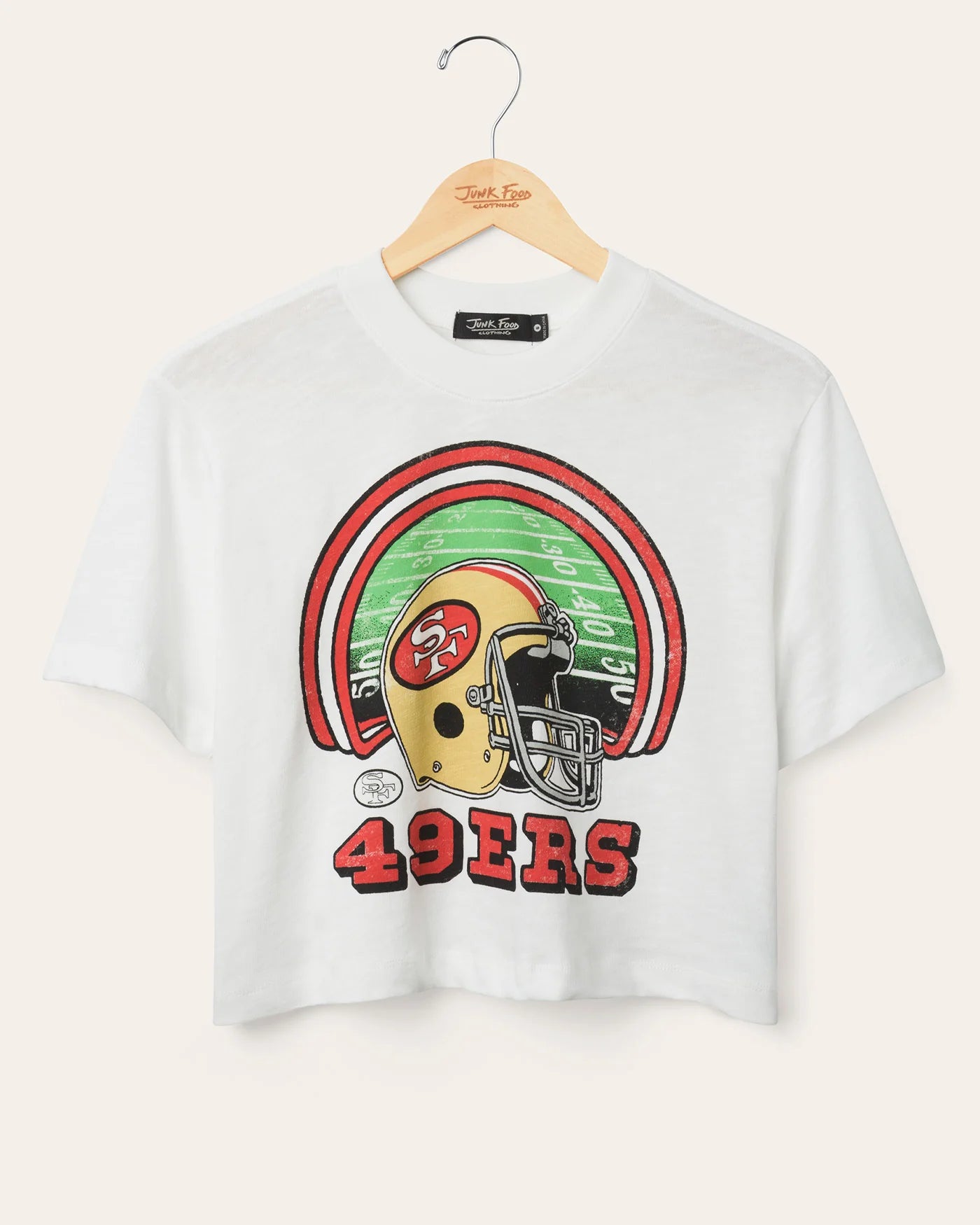 SF 49ers Game Time Mock Neck Crop Tee