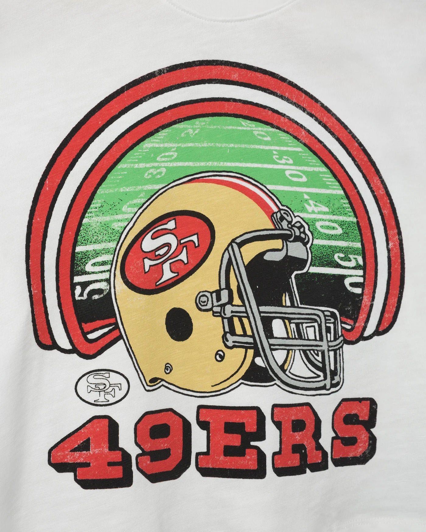 SF 49ers Game Time Mock Neck Crop Tee