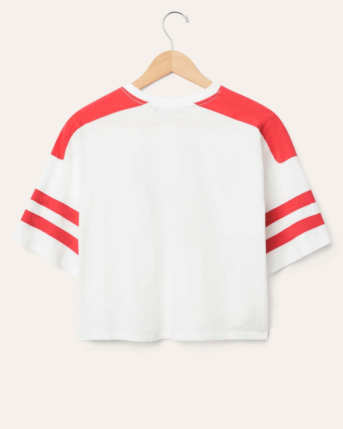 SF 49ers Striped Crop Tee