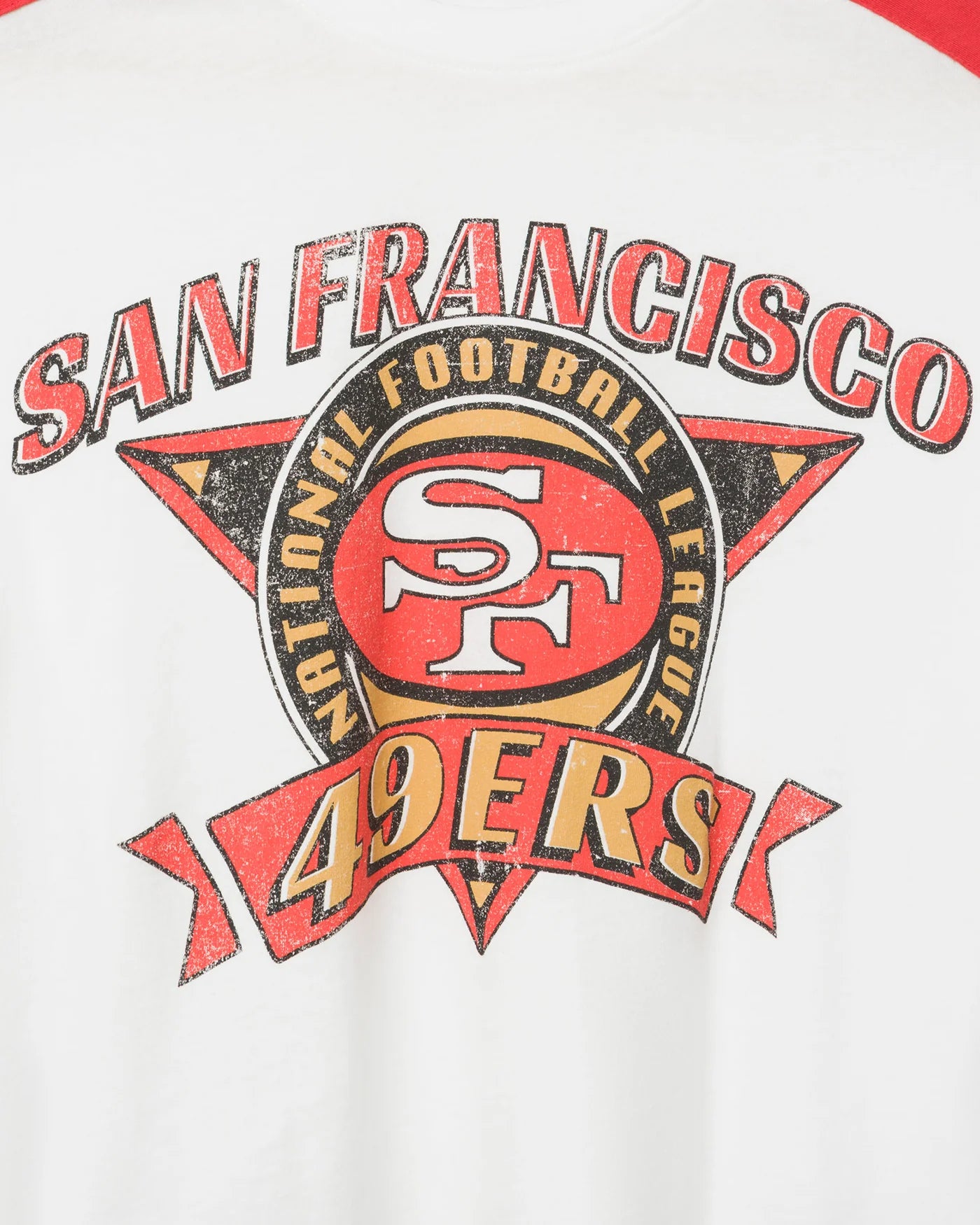 SF 49ers Striped Crop Tee