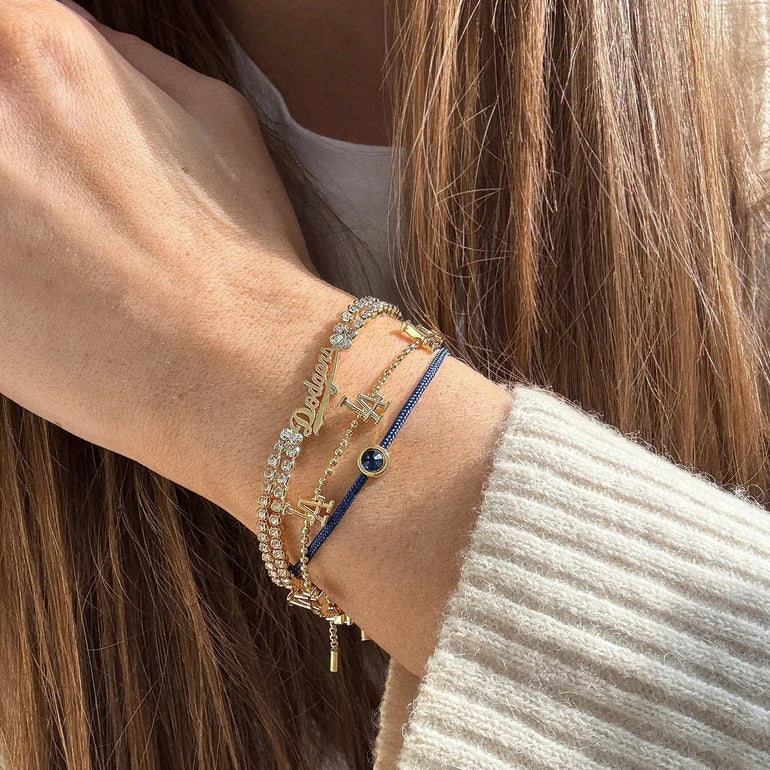 BaubleBar Dodgers Multi Gold Bracelet Set