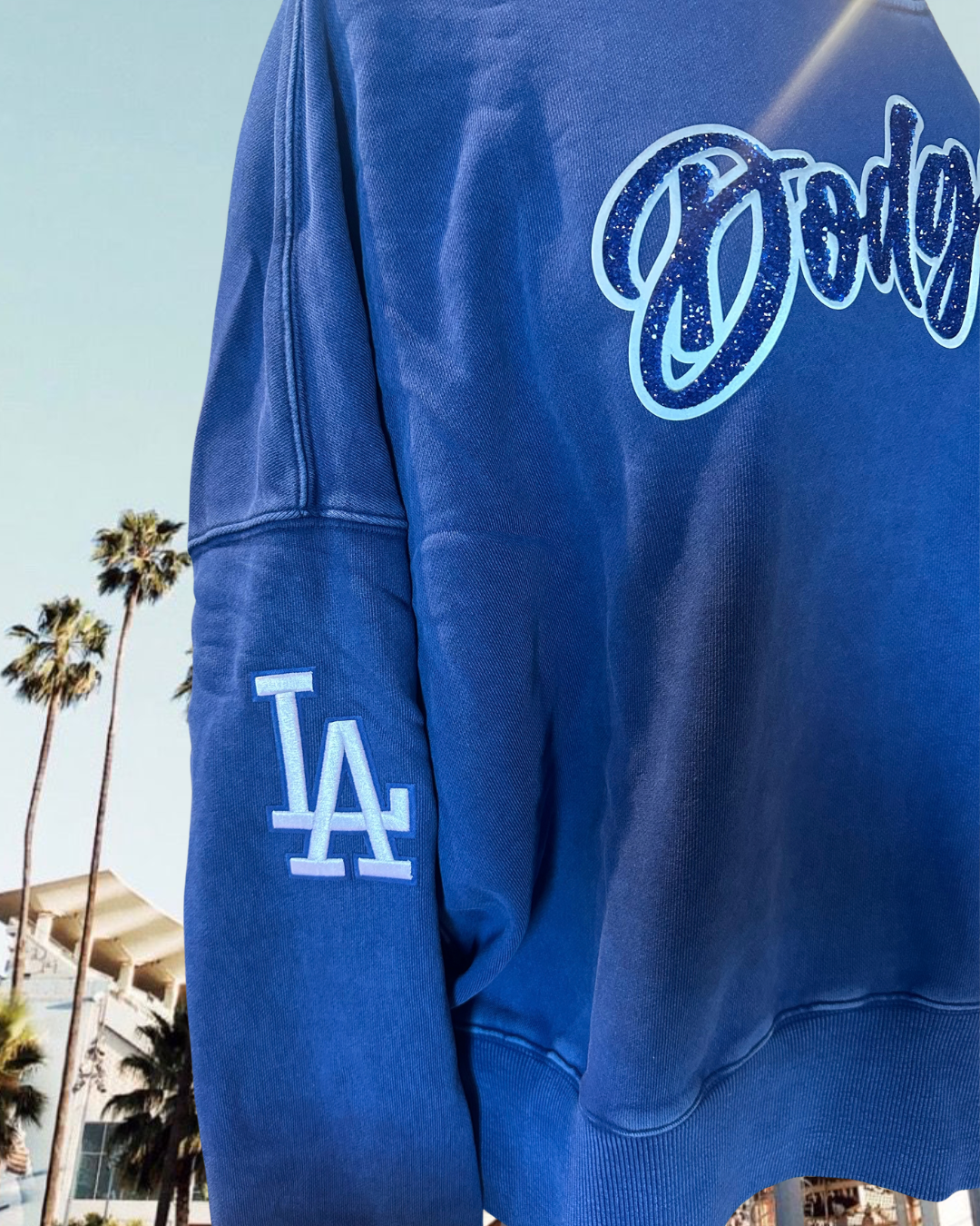 Los Angeles Dodgers Showtime Sparkle Crewneck
