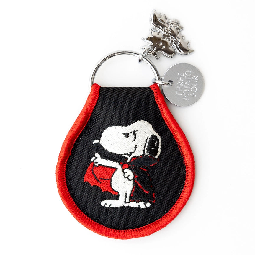 Peanuts Snoopy Halloween Patch Keychain
